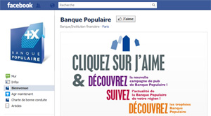 Banque populaire France sur facebook