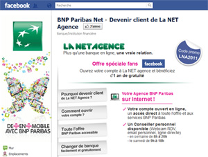 BNP Paribas sur facebook