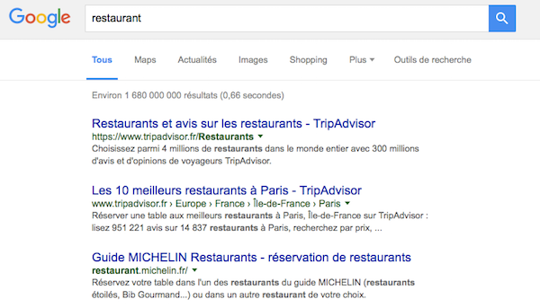 recherche restaurant Google.com Maroc